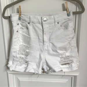 American Eagle White Jean Shorts